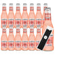 Fever-Tree Pink Grapefruit Mixer, 6.8 fl oz Glass Bottles, 12 Pack with 20 Plastic Stirrer Sticks