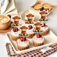 Cyodoos 24Pcs Highland Cow Cupcake Toppers Farm Animals Cupcake Picks Highland Cow Theme Baby Shower Kids Birthday Party Cake De