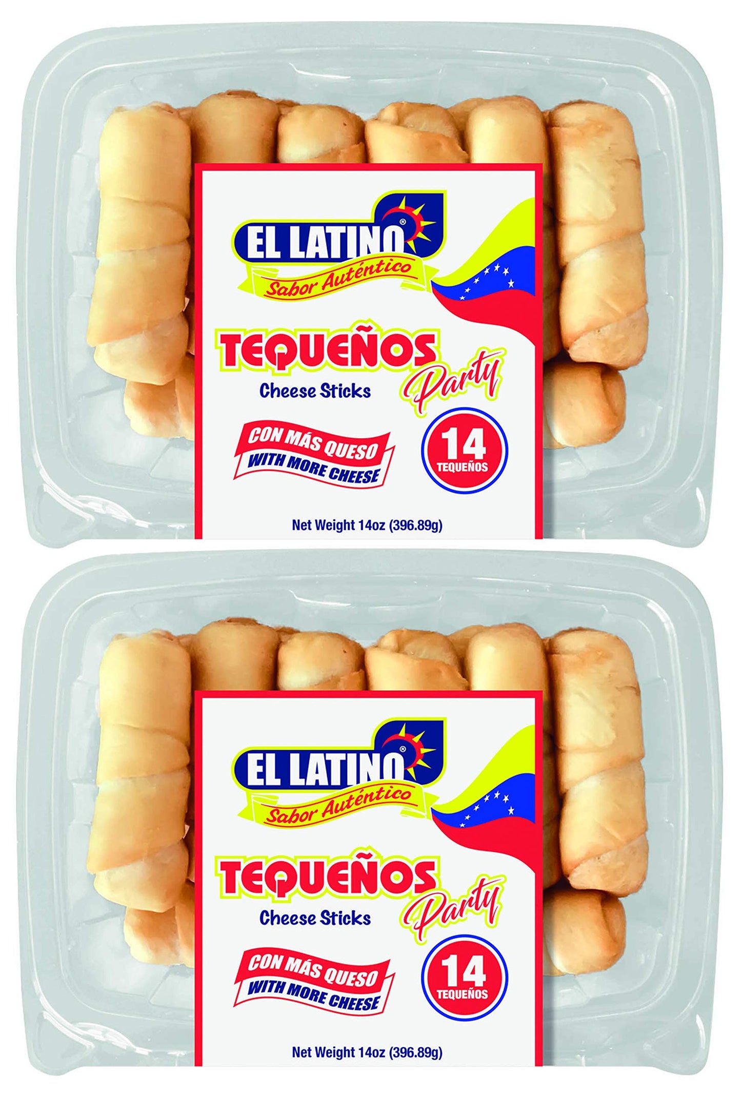 El Latino Tequenos, prefried and ready to eat. (Pack of 28)