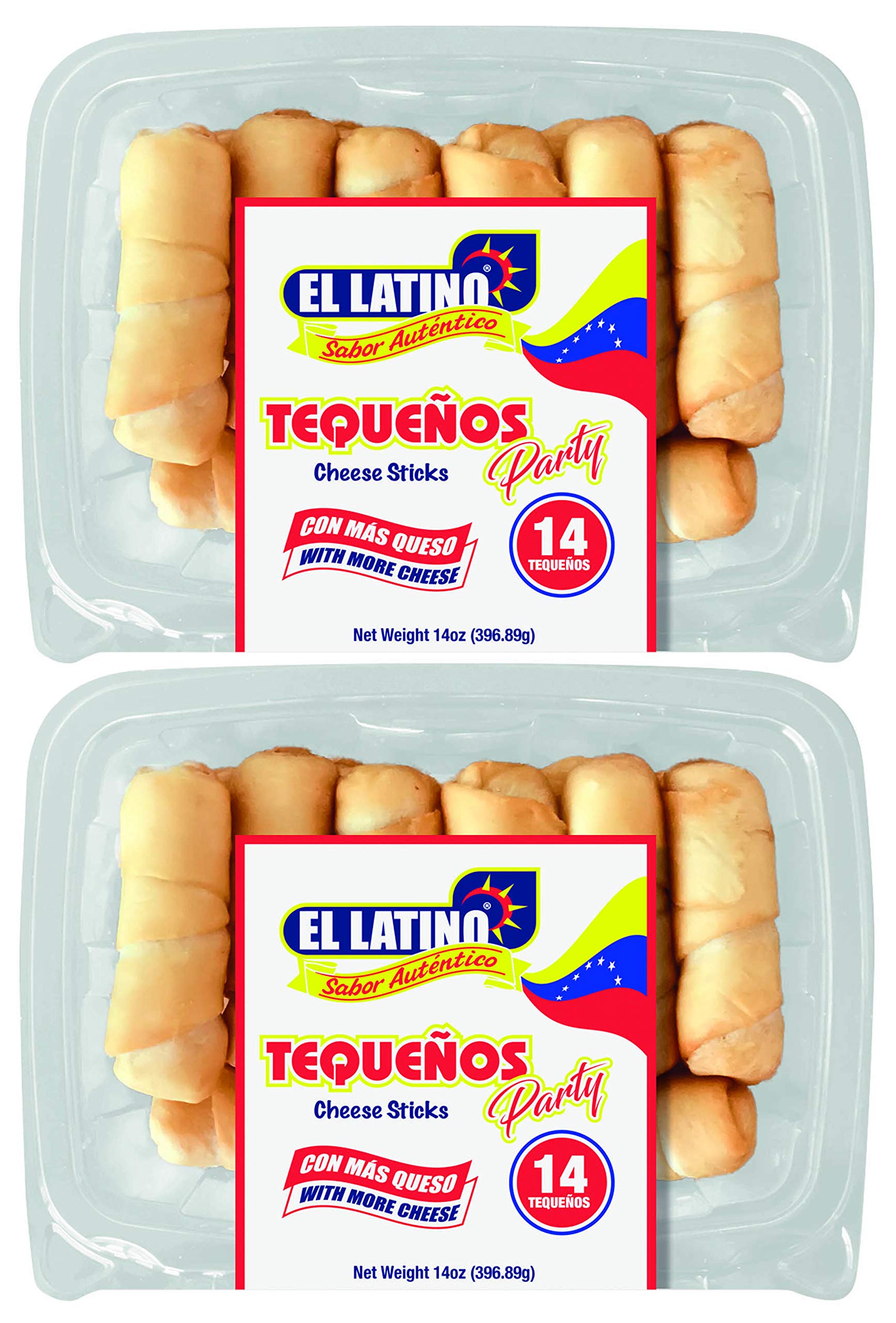 El Latino Tequenos, prefried and ready to eat. (Pack of 28)