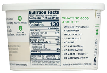 Good Culture, Organic Cottage Cheese - Double Cream 6%, 16 Ounce