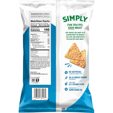 Simply Organic Doritos Tortilla Chips, Zesty Ranch, 7.5 Oz Bag