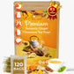 TOG999 Turmeric Ginger Cinnamon Tea - 120 Eco-Conscious Bags, No Sugar, Caffeine, Gluten, Vegan, Supports Digestion and Well-being