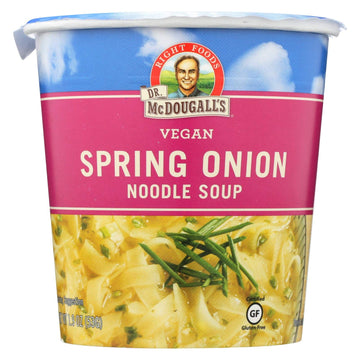 Dr. McDougall's Vegan Spring Onion Noodle Soup Big Cup - Case of 6-1.9 oz.
