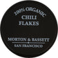 Morton & Bassett Organic Red Chili Flakes, 1.3 Ounce, Plastic, No Color, Model 0016291442856