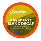 Brooklyn Beans Decaf Coffee Pods, Breakfast Blend, Compatible with Keurig 2.0, 40 Count