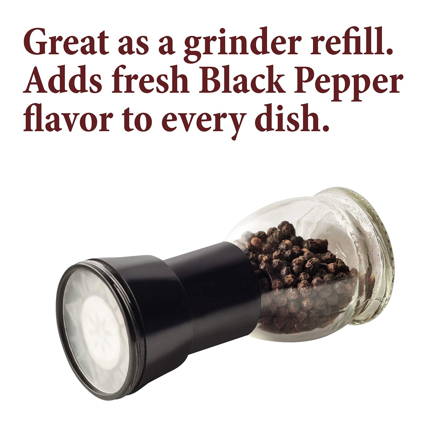 The Spice Way Whole Tellicherry Black Peppercorns - (4 Oz) Can Be Used As A Grinder Refill Bulk.