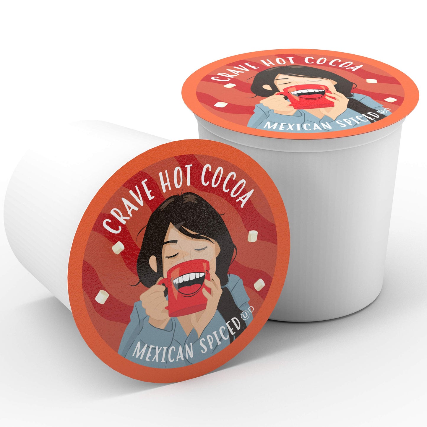 Crave Hot Chocolate Pods, Mexican Spice Cocoa, 40 Count, Compatible with K-Cup malt-inspired