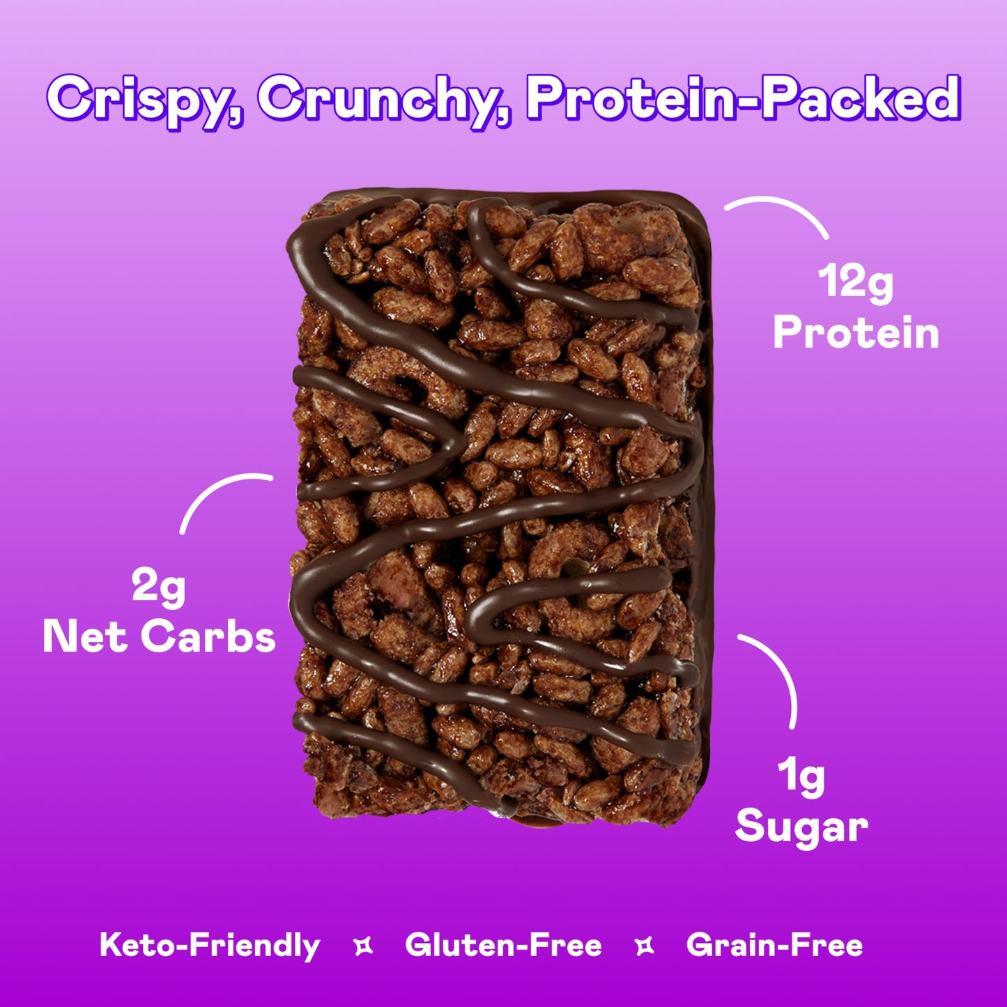 Magic Spoon Protein Bar Cereal - High Protein, Low Carb, Keto Friendly, Double Chocolate, 2 Pack