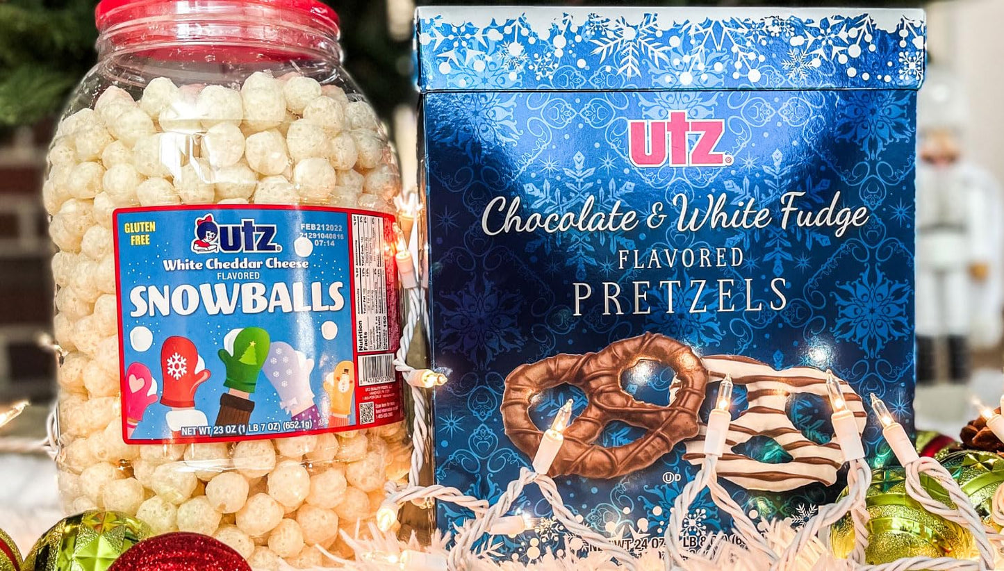 Utz Chocolate & White Fudge Flavored Pretzels 24 Oz ()
