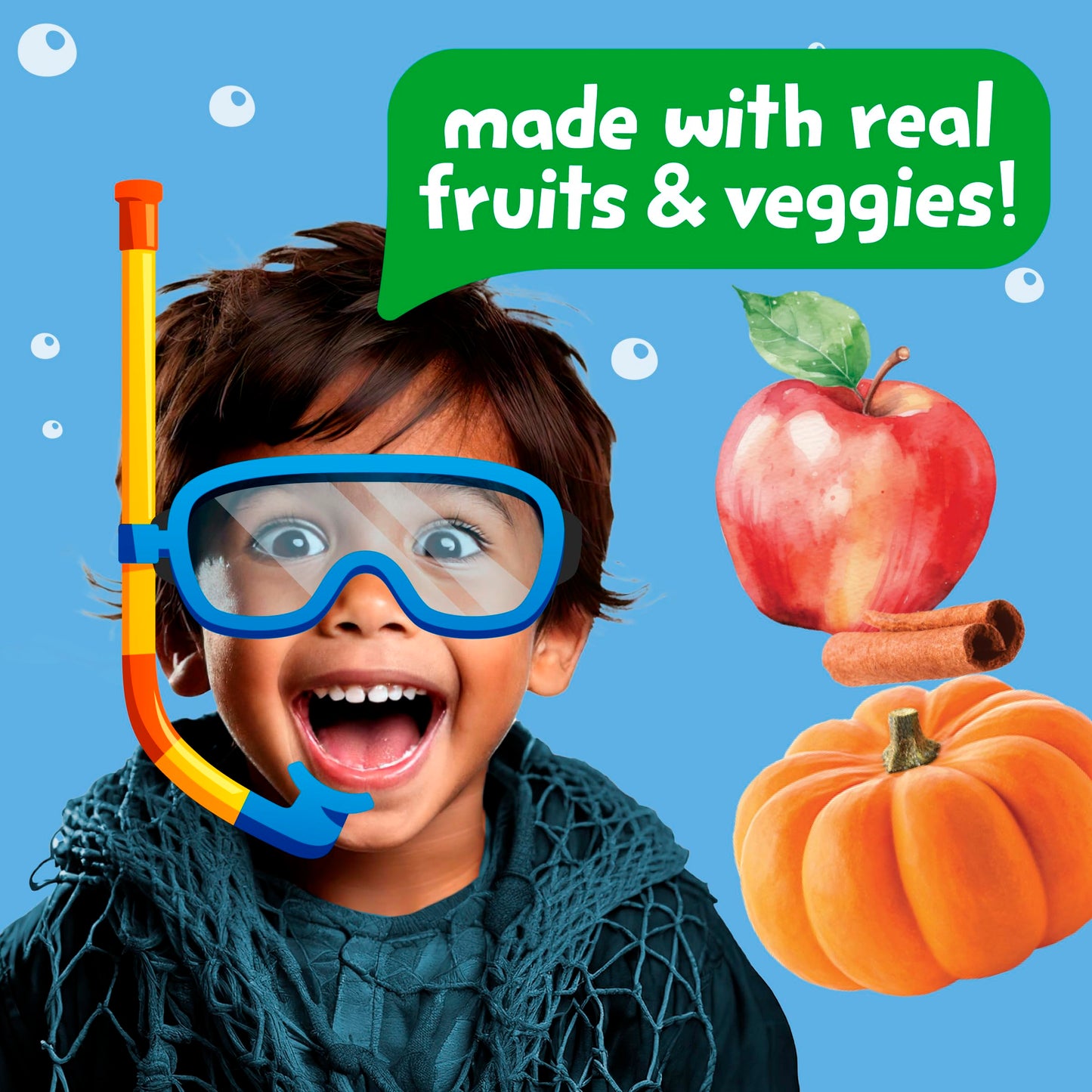 Get ems! from Gerber Pumpkin, Apple & Cinnamon Ocean World Cookies, Kids Snack Made with Real Veggies & Fruits, Iron & Vitamin
