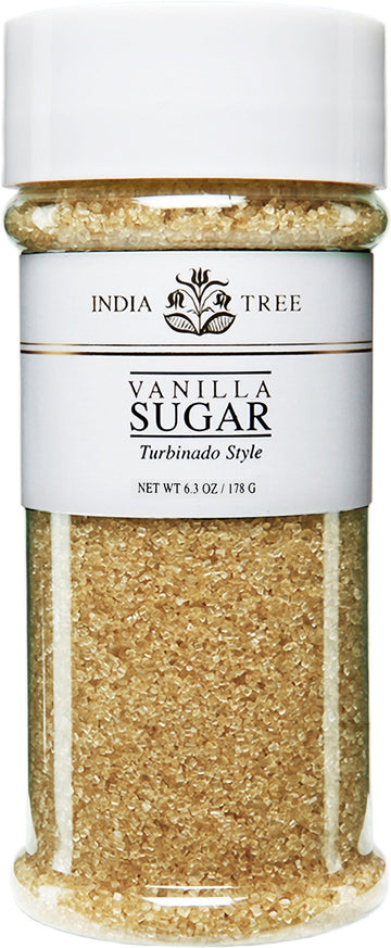 Pure Vanilla Sugar , All-Natural Gourmet Sweetener for Coffee, Tea, and Baking , 6.3 Oz Jar (Pack of 1)
