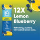 IQBAR Brain and Body Plant Protein Bars - Lemon Blueberry - 12-Count Low Carb - Gluten Free, High Fiber, Vegan Snacks - Low Suga