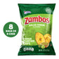 Zambos Plantain Chips Salsa Verde, Crunchy Premium Plantain Chips, 8 Pack 2.47 Ounce