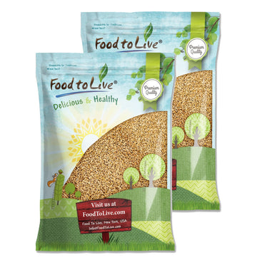 Food to Live Hard Red Wheat Berries, 25 Pounds - Sprouting for Wheatgrass, Kosher, Raw, Vegan, Bulk