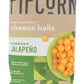 Pipcorn Cheese Balls Jalapeno 4.5 Ounce