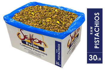 Pistachios Shelled Natural Raw, 30 Lbs. Bulk Case, Kosher (Also Perfect For Making Dubai Chocolate)