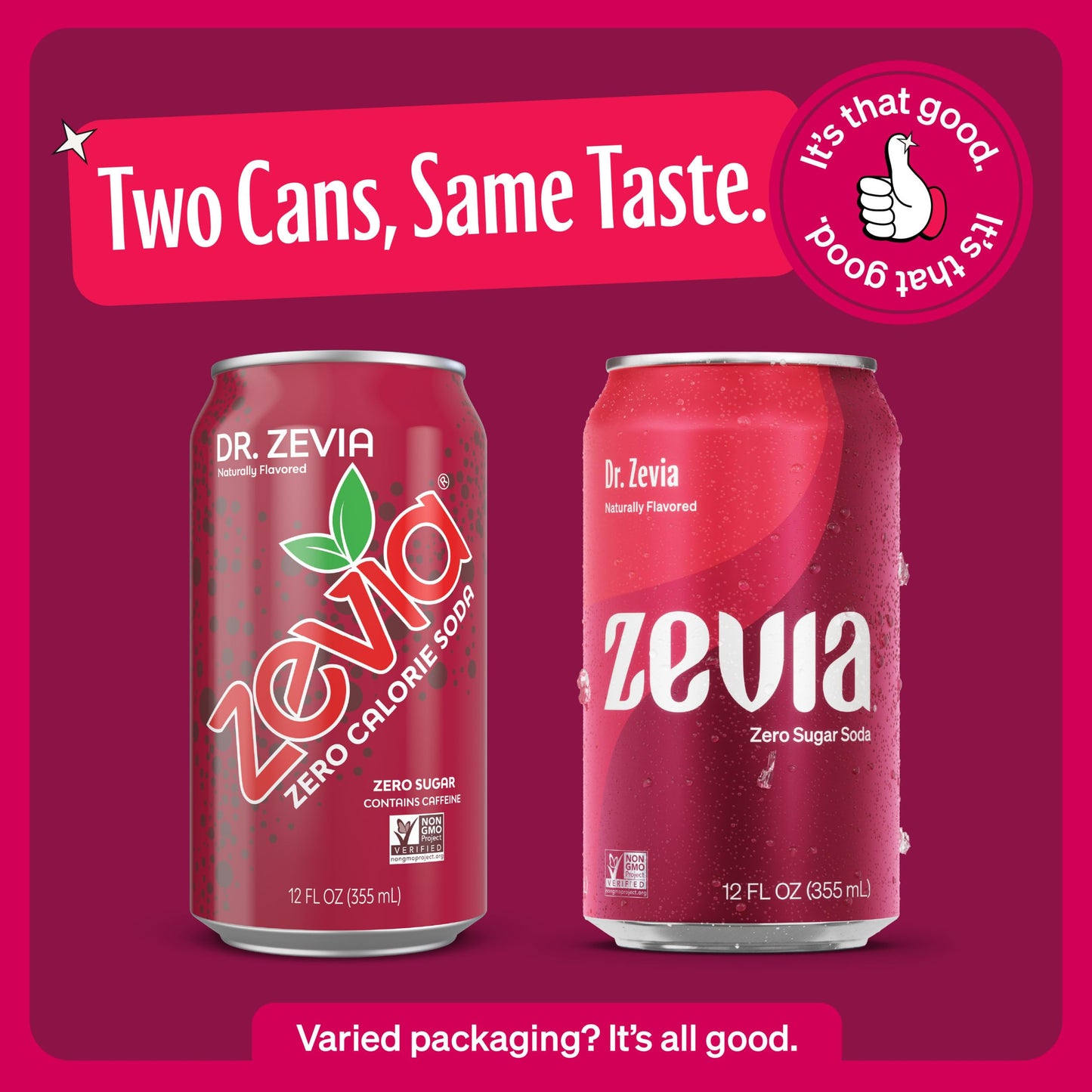 Zevia Zero Sugar, Dr. Zevia Soda, 12 Fl Oz Cans (Pack of 8)