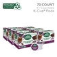 Green Mountain Coffee Roasters Dark Chocolate Hazelnut Coffee, Keurig Single Serve K-Cup Pods, 72 Count (6 Packs of 12)