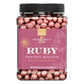 Squirrel Brand Ruby Cacao Pretzel Rounds, 30Oz Resealable Jar, Sweet & Salty Crunchy Snack, Gourmet Ruby Couverture Pretzel Ball  , Enhanced Gift Idea, Holiday & Party Snack, Indulgent Artisan Ruby  