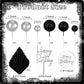 Memovan 26Pcs Man Birthday Cake Topper Black Boho Cake Topper Black Silver Balls Palm Leaves Cake Decorations For Man Boy Bohemi