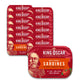King Oscar Brisling Sardines in Zesty Tomato, 3.75 oz Cans, Pack of 12