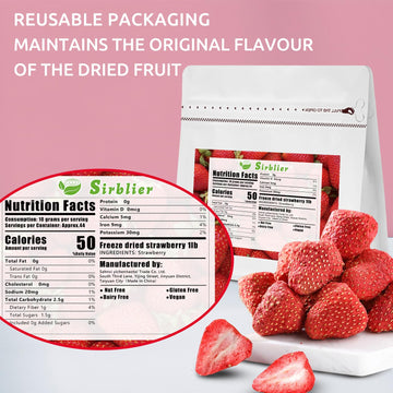 Whole Freeze-Dried Strawberries - 16 Oz / 1 Lb / 454G | Single-Ingredient | Select Harvest Freeze-Dried Fruit In Bulk | No Sugar