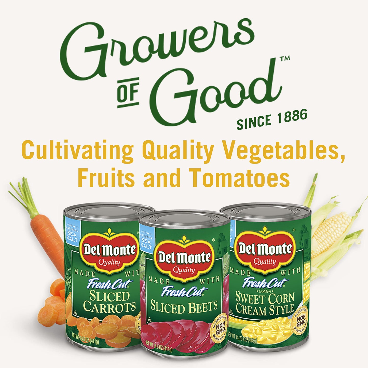 Del Monte FRESH CUT BLUE LAKE Mixed Cut Green Beans, Canned Vegetables, 14.5 Ounce (Pack of 4), 2002160