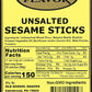 Golden Flavor Sesame Sticks - Unsalted - 3 pounds total - (4) 12 ounce bags