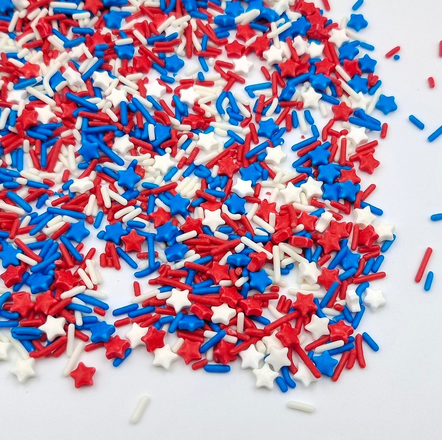 Sentovac Sprinkles For Patriotic 4Th Of July Independence Day | Edible Cake Cupcake Sprinkles | 1 Bottle 3.53Oz/ 100G Patriotic