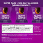 SkinnyDipped Super Dark Chocolate + Sea Salt Almonds, Vegan, Healthy Snack, Plant Protein, Gluten Free, 0.46 oz Mini Bags, Pack