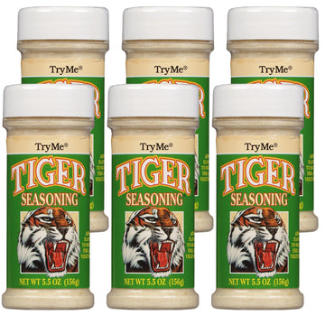 Try Me Tiger Seasoning For Meat Fish And Vegetables, 5.5Oz Bottle (Pack Of 6)