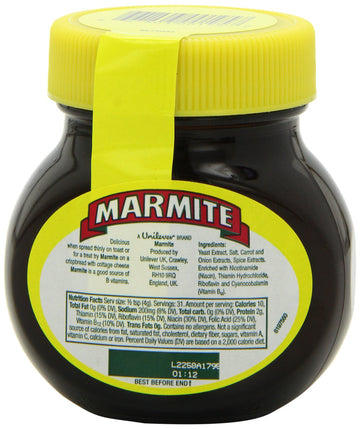 Marmite Yeast Extract, 4.4-Ounce Jars (Pack of 6)