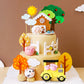 Jevenis Farm Animal Cake Decoration Sheep Cake Topper Farm Animal Birthday Decoration Cow Cake Decoration Pig Cake Topper For Fa