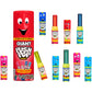 Push Pop Giant Lollipop Container - 10 Count Assorted Fruity Flavors - 0.5 Ounce Pack - Blue