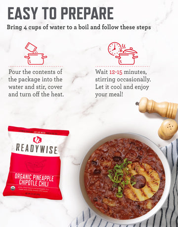 Readywise - Organic Bucket, 90 Servings, Emergency, Mre Meal, Food Supply, Premade, Freeze Dried Survival Food For Hiking, Adven