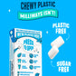 Milliways Peppermint | Plastic Free Gum | Xylitol, Aspartame-Free, Sugar-Free, Plant-Based, Natural Chewing Gum | 120 Pieces Tot