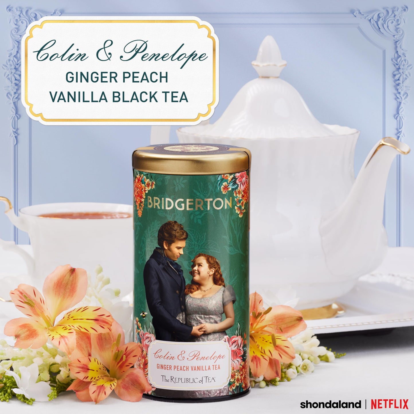 The Republic of Tea Bridgerton Ginger Peach Vanilla Black Tea - 36 Tea Bags