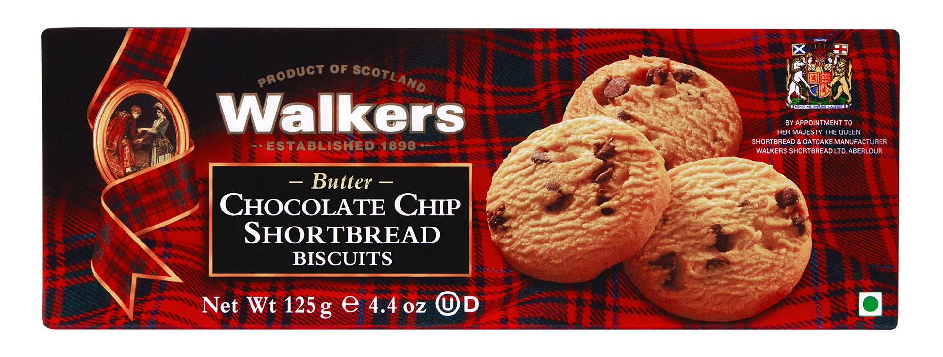 Walkers Classic Shortbread Chocolate Chip - 4.4 Oz
