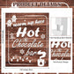 Bokon 104 Pcs Christmas Hot Chocolate Bar Set 68 Oz/ 2 L Stainless Drink Dispenser 16 Oz Cocoa Cups Hot Chocolate Bar Station Si