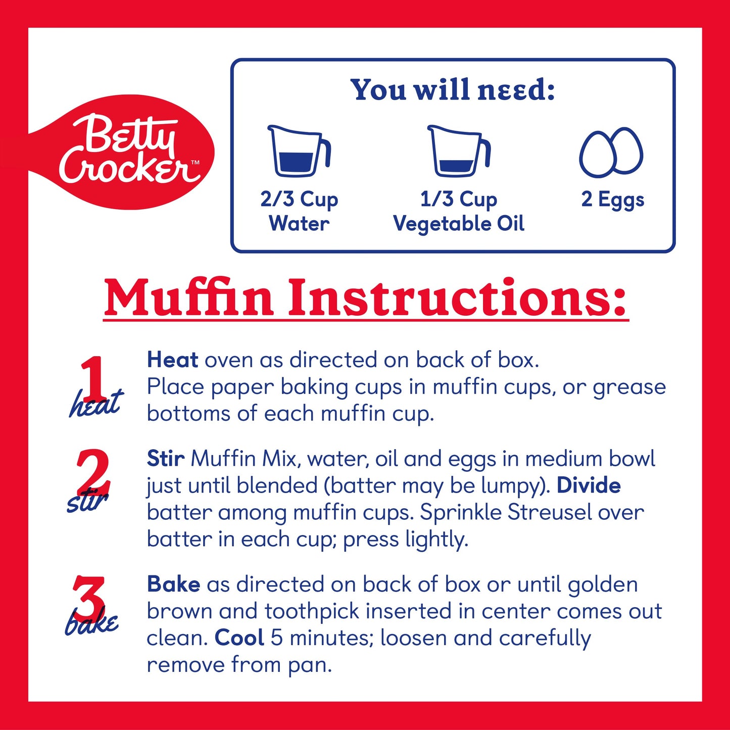 Betty Crocker Muffin And Quick Bread Mix, Lemon Poppy Seed With Streusel, 14.5 Oz (Pack Of 12)