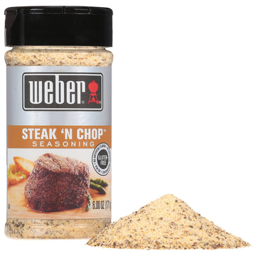 Weber Steak 'N Chop Seasoning, 6 Ounce Shaker (Pack Of 2)