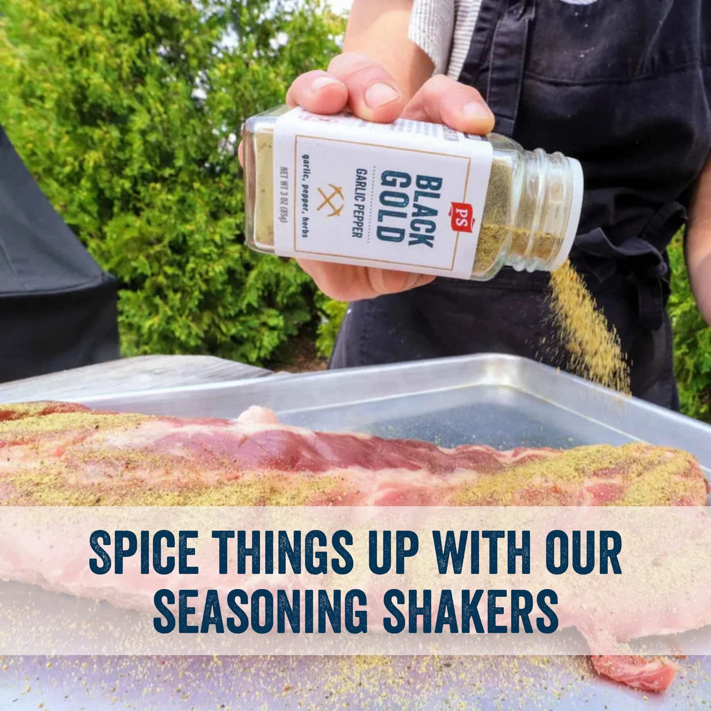 PS Seasoning Black Gold All-Purpose Garlic Pepper Seasoning, 3 Ounce