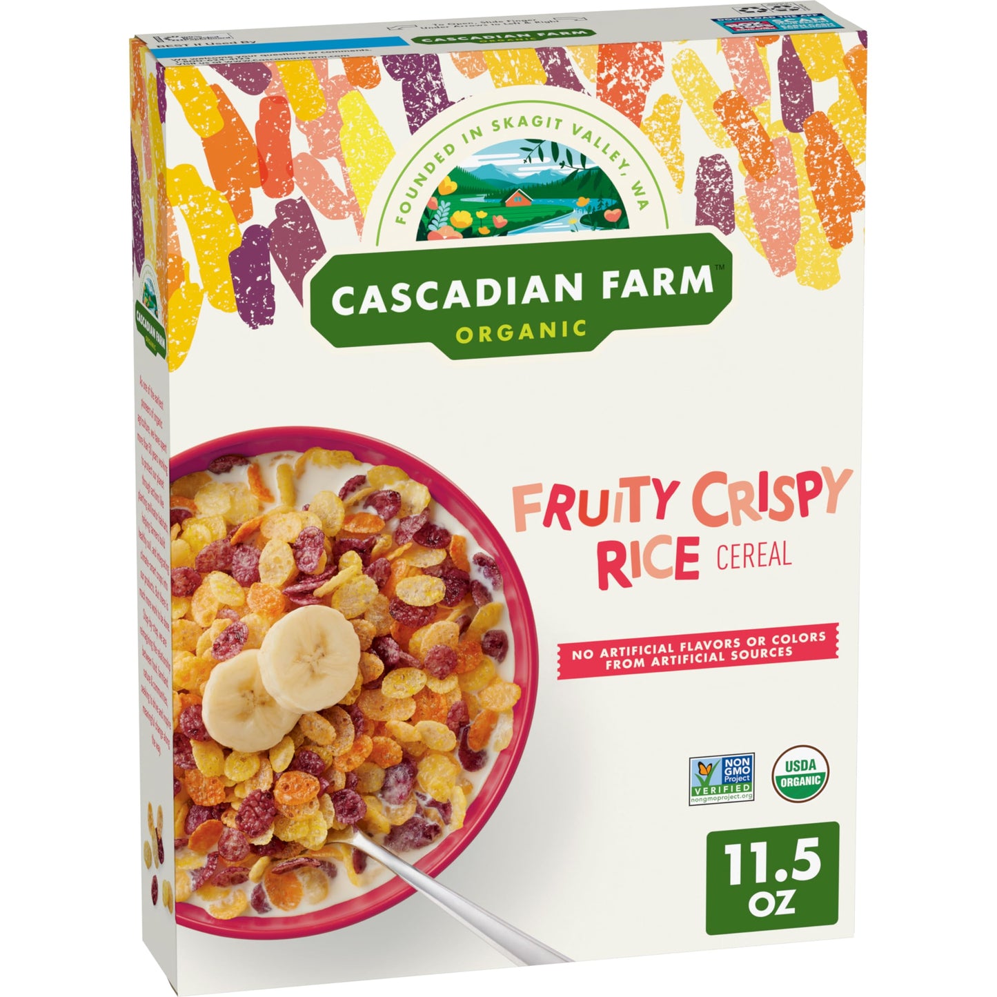 Cascadian Farm Fruity Crispy Rice Cereal, 11.5 Oz