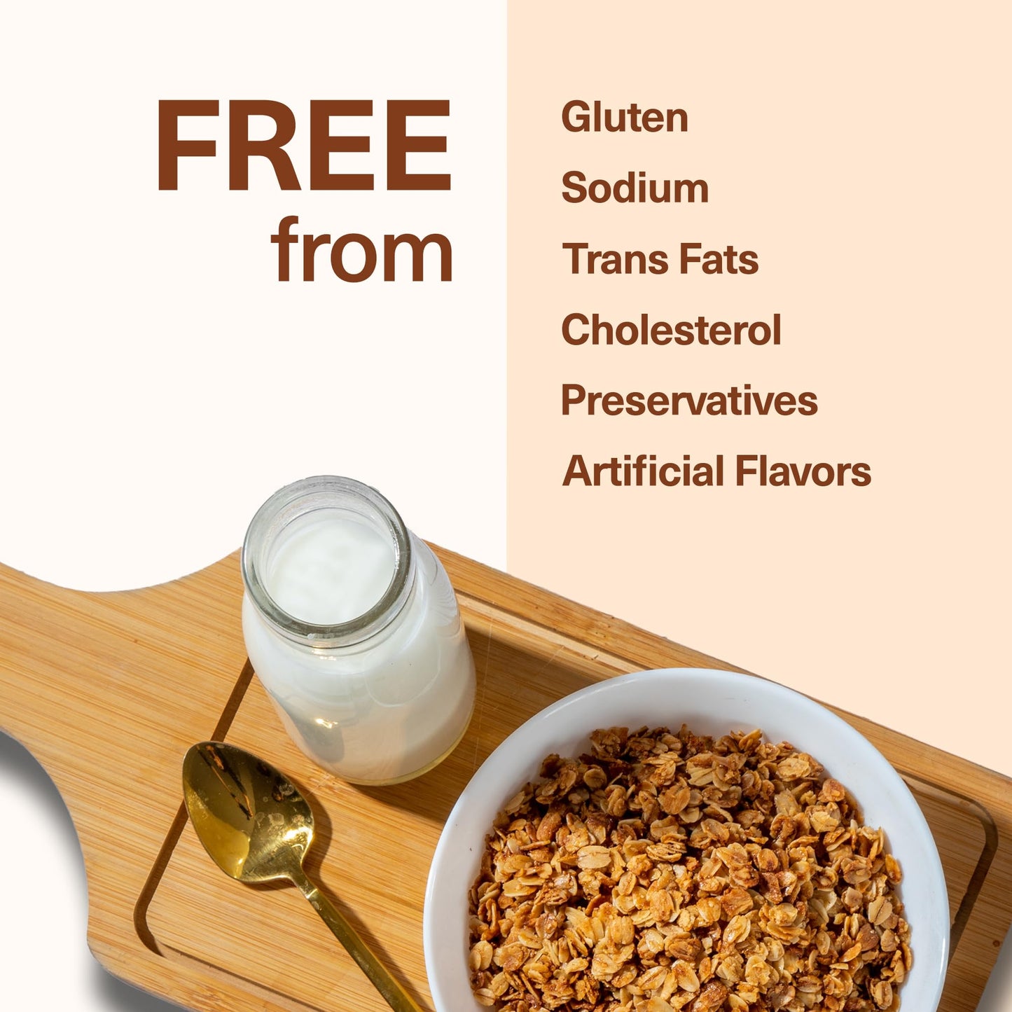 Kellys Four Plus Healthy Granola Cereal, Honey Maple, Non-GMO, Low Sugar, 12oz
