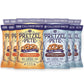 Pretzel Pete Salted Caramel & Cheese Pizza Seasoned Mini Twist Pretzels, 100 Calories, Sampler Pack, Non-GMO, Small Batch, Bold 