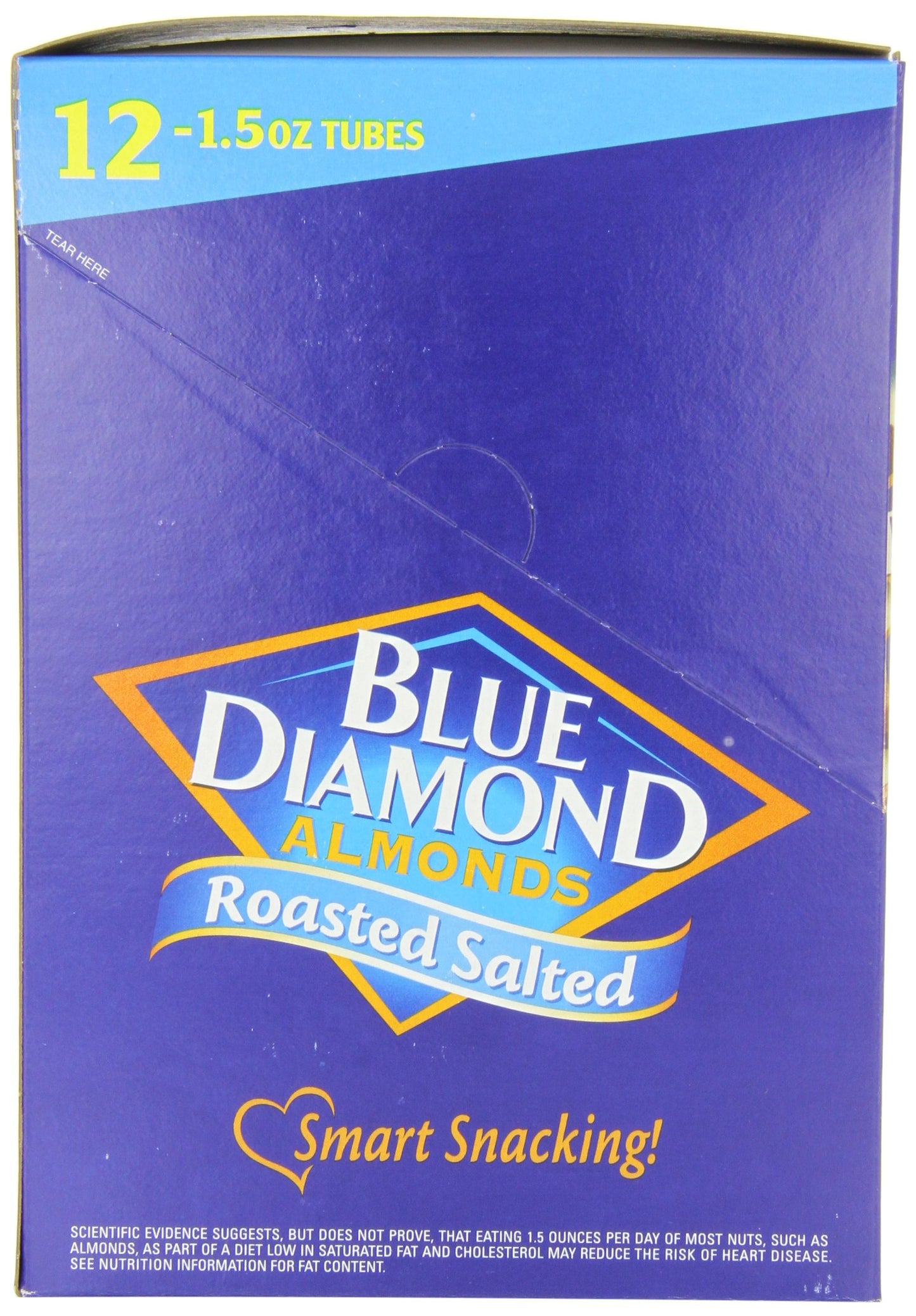 Blue Diamond Almonds, Roasted Salted, 1.5-Ounce Packages (Pack of 24)