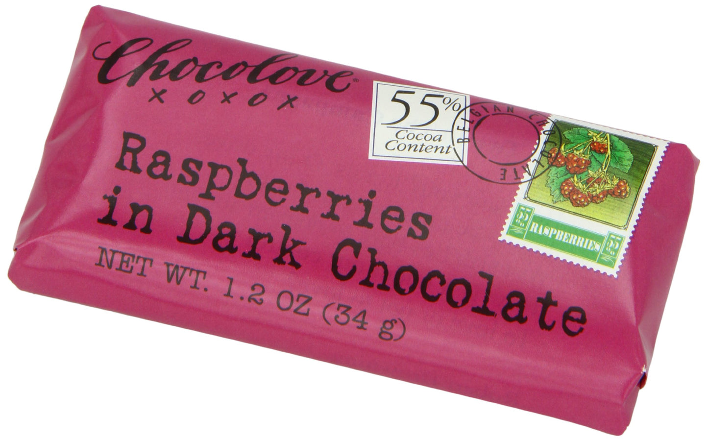 Chocolove Raspberry Dark Chocolate, 1.2-Ounces (Pack Of 12)