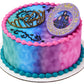 DecoPac Disney Descendants 3 Cake Topper Set, 2-Pc with Tiara & Compact, Plastic, Multiple Colors, Model 24327