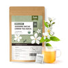 Fescha Organic Decaf Jasmine Green Tea Bags Flower-scented Tea (100-count), Eco-Conscious Tea Bags, Packed by Resealable Kraft B